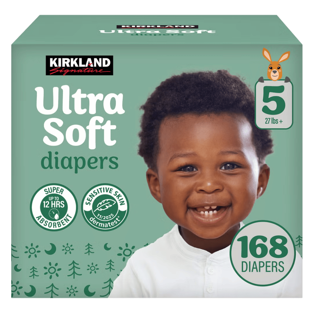 Kirkland Signature Ultra Soft Diapers Size 5 168 ct buy online USA - 1